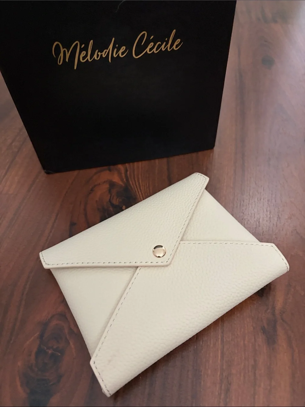 Melodie Cecile Women’s Envelope Crossbody Bag Set - Burgundy, Cream & Tan 🩷